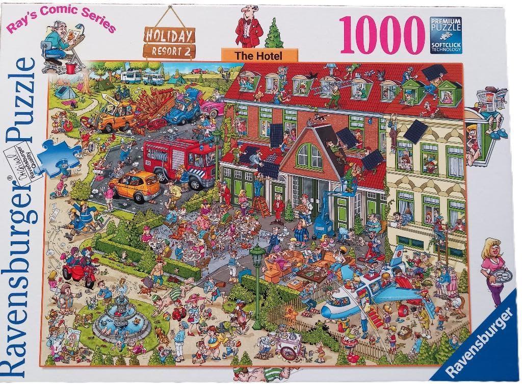 Puzzel1000stuks het hotel Ravensburger, Ophalen of Verzenden, 500 t/m 1500 stukjes, Gebruikt, Legpuzzel