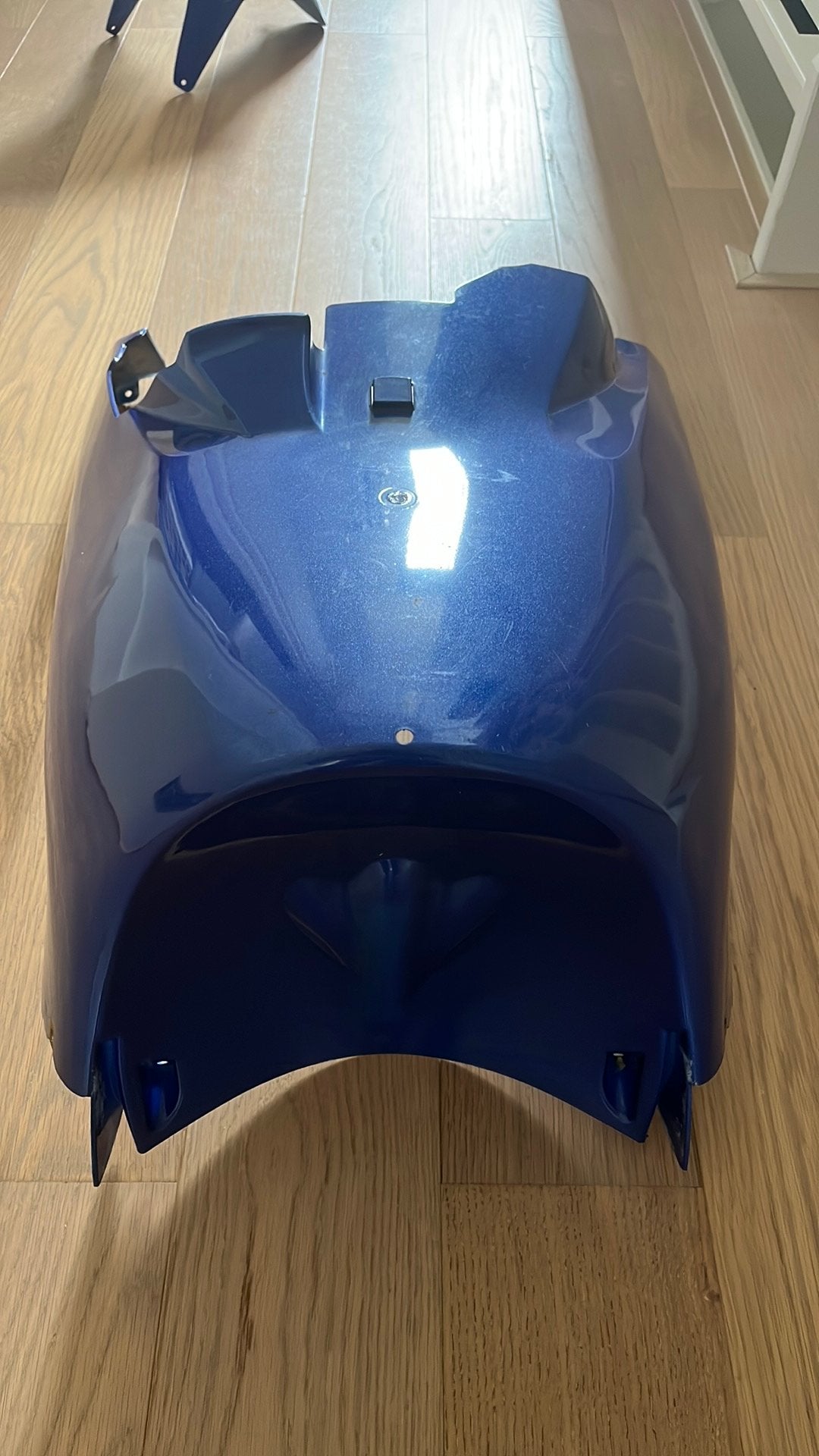 Blauwe onderkuip yamaha aerox, Ophalen, Gebruikt, Benzine, Aerox
