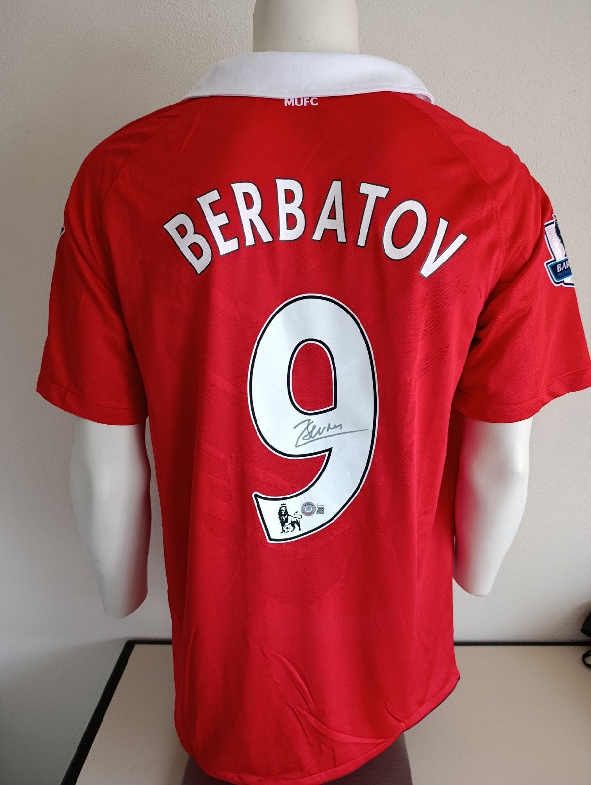 Manchester United shirt met handtekening van Berbatov Becket, Ophalen of Verzenden, Nieuw, Buitenlandse clubs, Shirt
