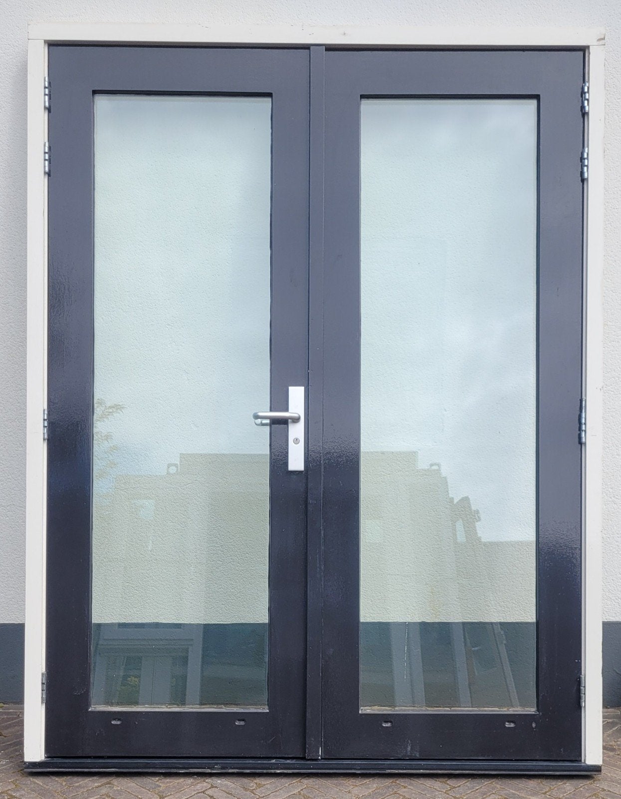 Hardhouten openslaande tuindeuren inclusief kozijn!, Doe-het-zelf en Verbouw, Kozijnen en Schuifpuien, Ophalen, Gebruikt, Deurkozijn