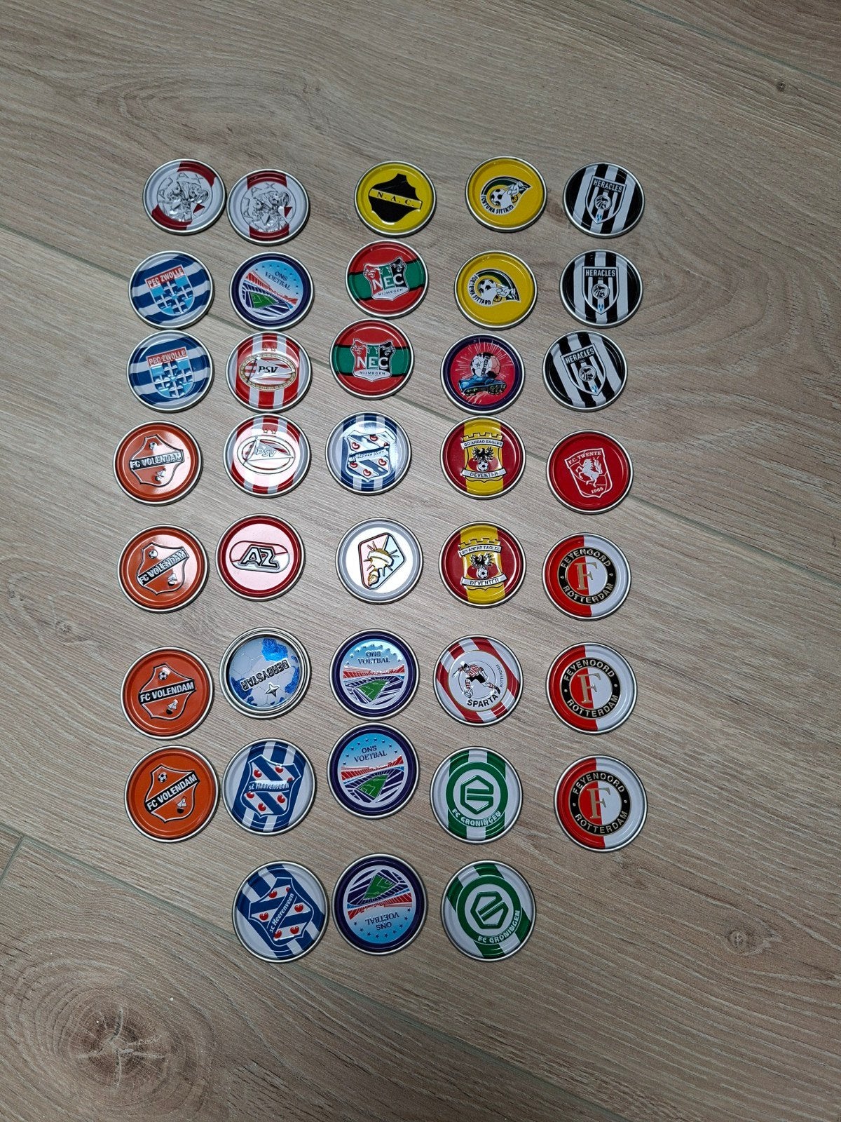 Plus voetbal munten (los te bestellen), Ophalen of Verzenden, Euro's, Setje
