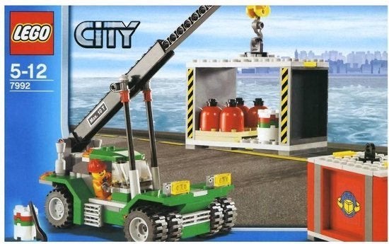 LEGO Container Stapelkraan 7992 nieuw in ongeopend doos, City, Lego, Nieuw, Ophalen of Verzenden