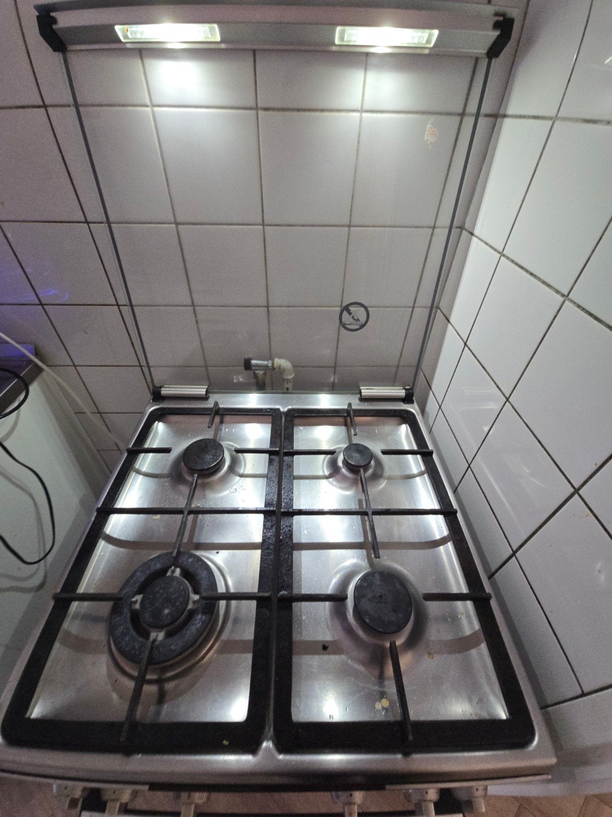 Siemens RVS Gasfornuis met Elektrische Oven - Goede Staat, Witgoed en Apparatuur, Fornuizen, Ophalen, Vrijstaand, Gas, 4 kookzones