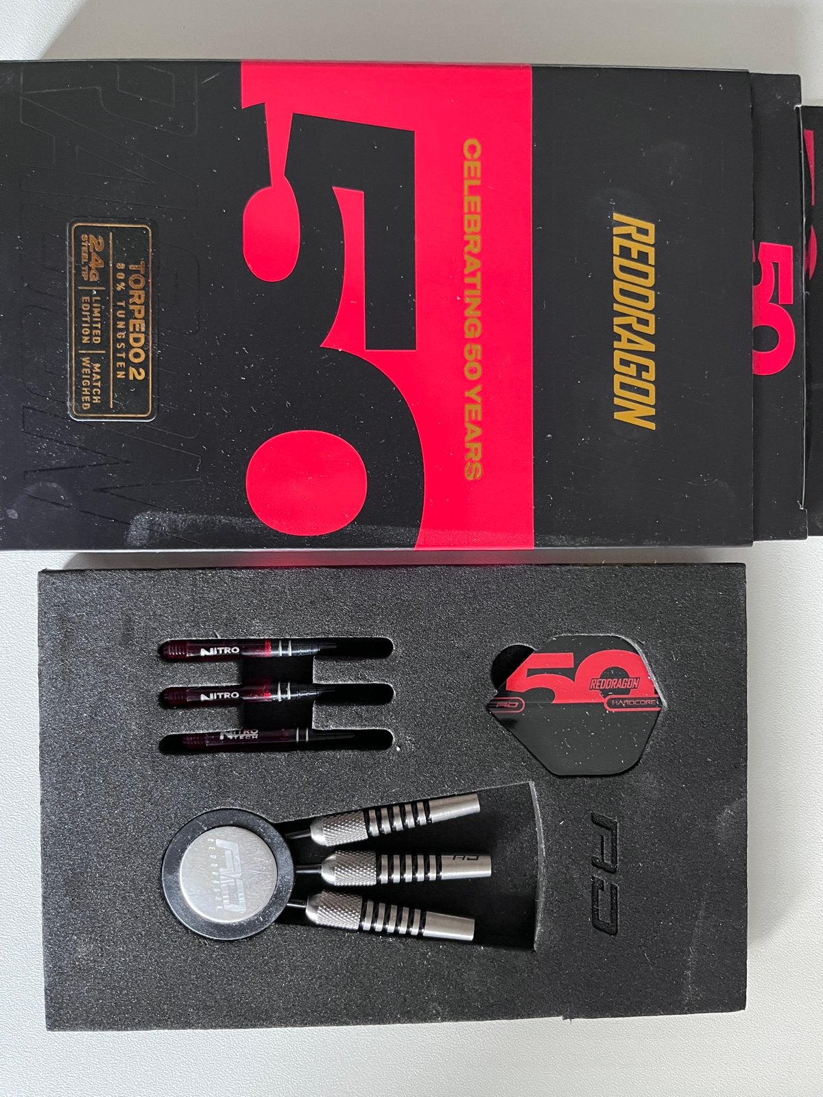 Red Dragon Darts Torpedo 2 - 24g, Verzenden, Zo goed als nieuw, Pijlen