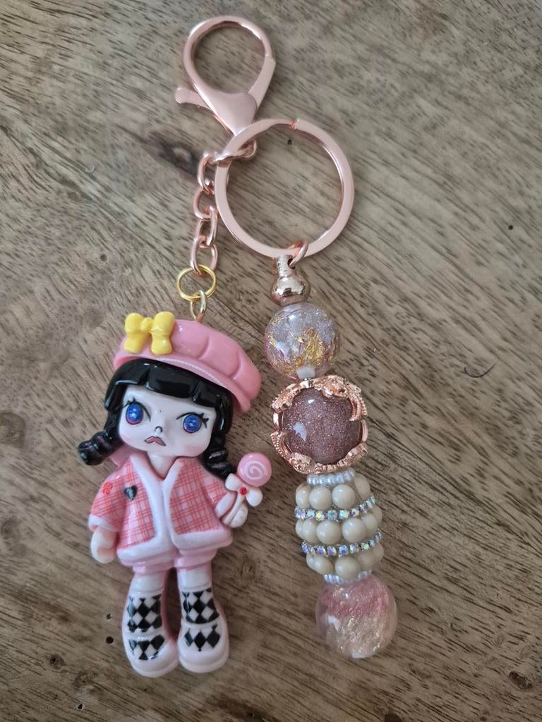 Hangemaakte tas/sleutelhanger met Molly hanger, Ophalen of Verzenden, Nieuw, Hanger