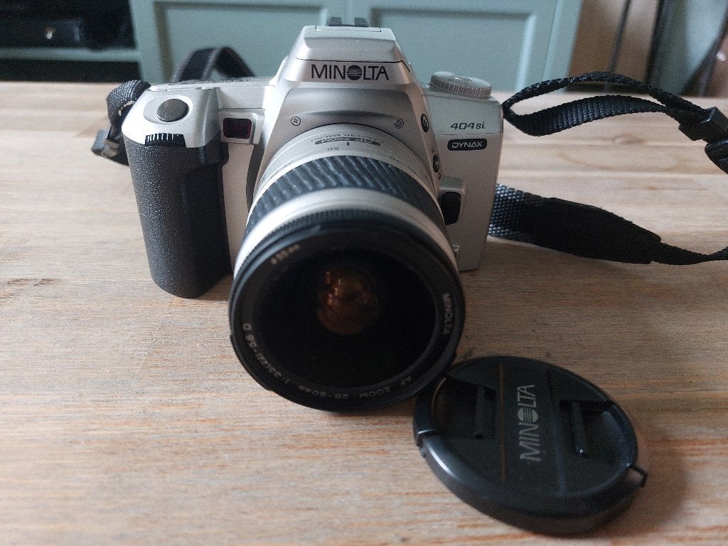 Minolta Dynax 404si, Ophalen of Verzenden, Zo goed als nieuw, Spiegelreflex, Minolta