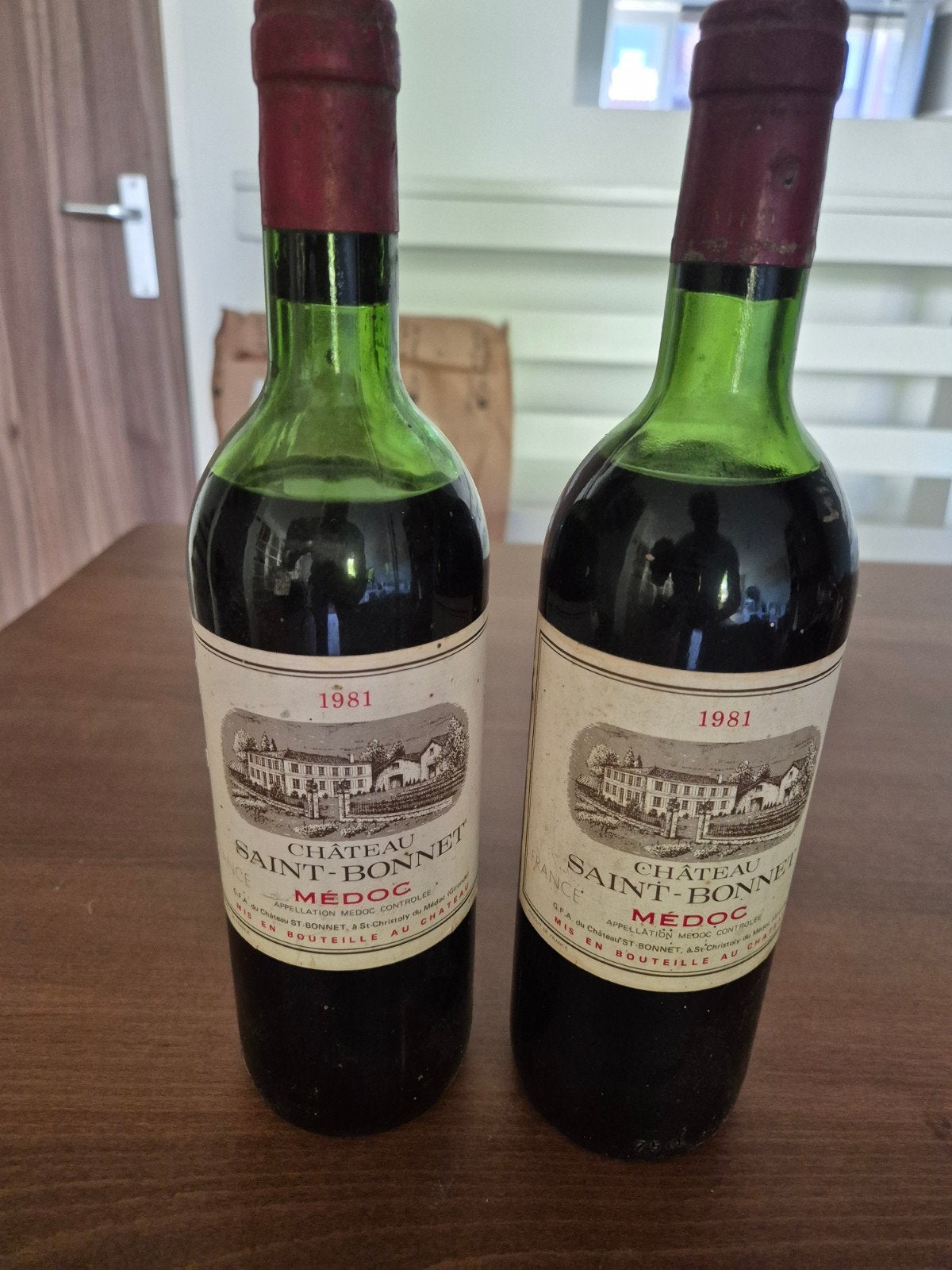 Château Saint-Bonnet Médoc 1981 - Rode Wijn, Verzamelen, Ophalen, Gebruikt, Frankrijk, Rode wijn
