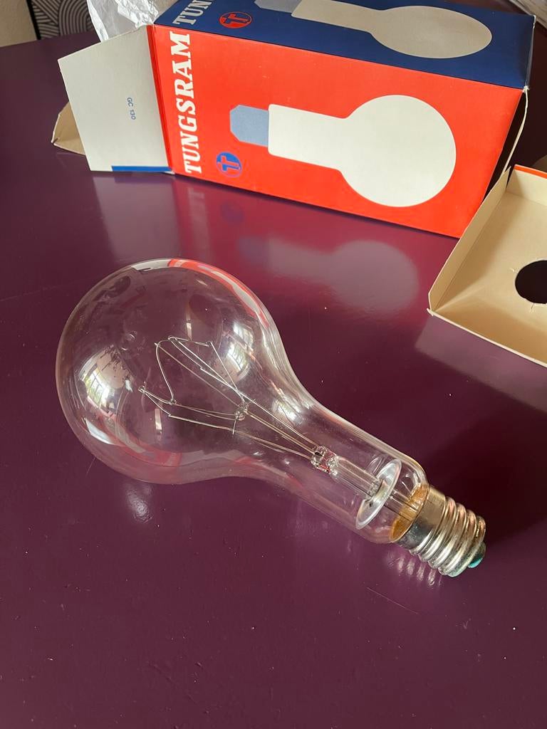 Vintage Tungsram 1000 Watt Gloeilamp E40, Ophalen of Verzenden, Nieuw