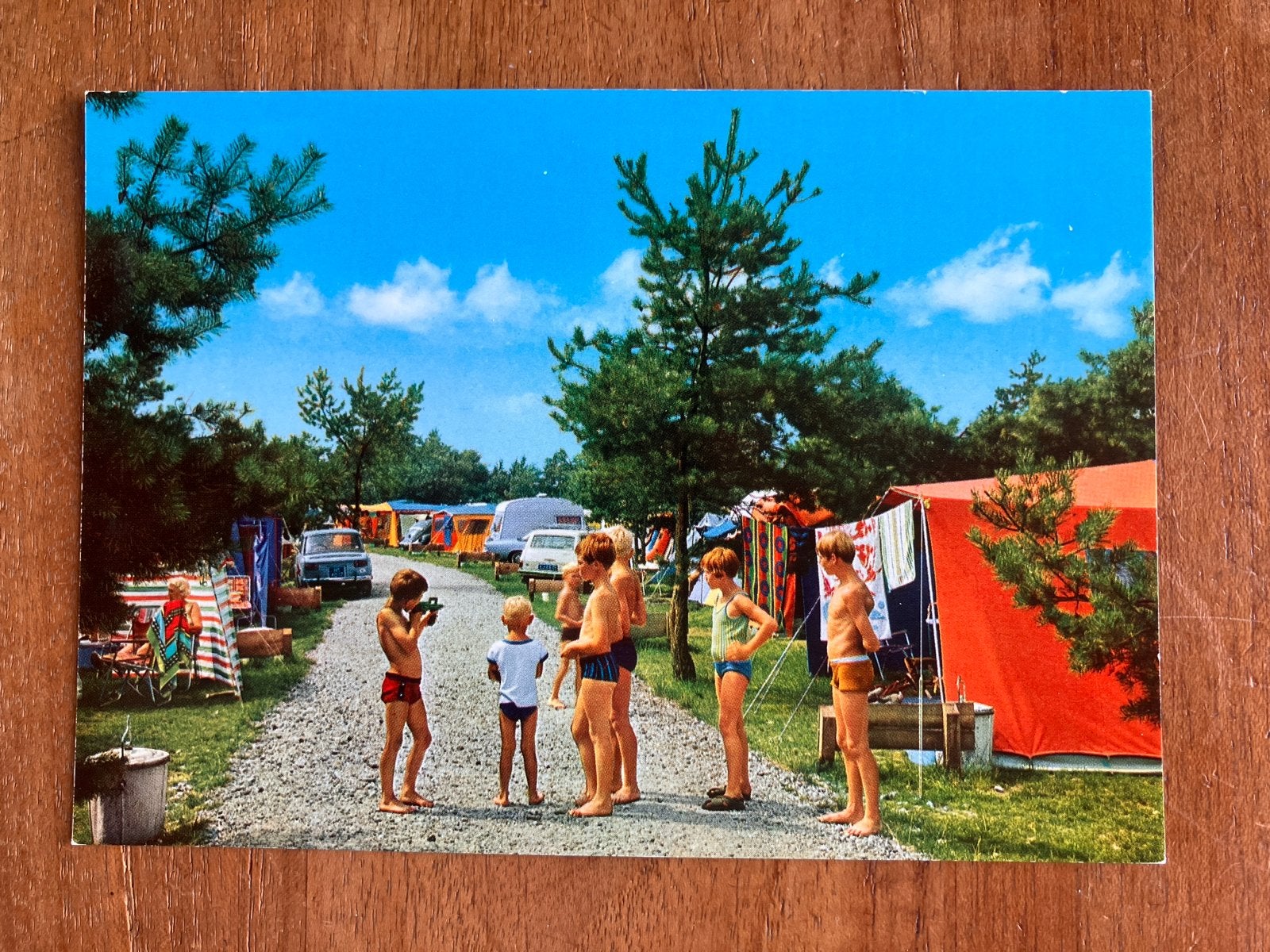Kamperen bij Eurostrand Westerhoven, Verzamelen, Ansichtkaarten | Nederland, Ongelopen, Noord-Brabant, 1960 tot 1980, Ophalen of Verzenden