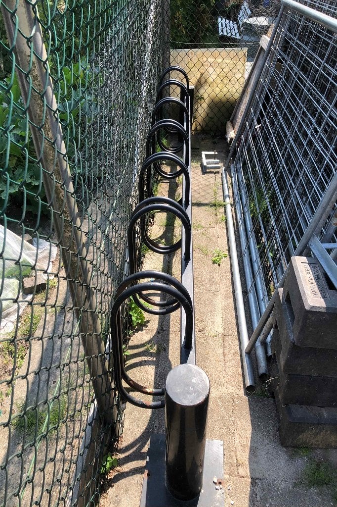 Fietsenrekken, Ophalen, Gebruikt