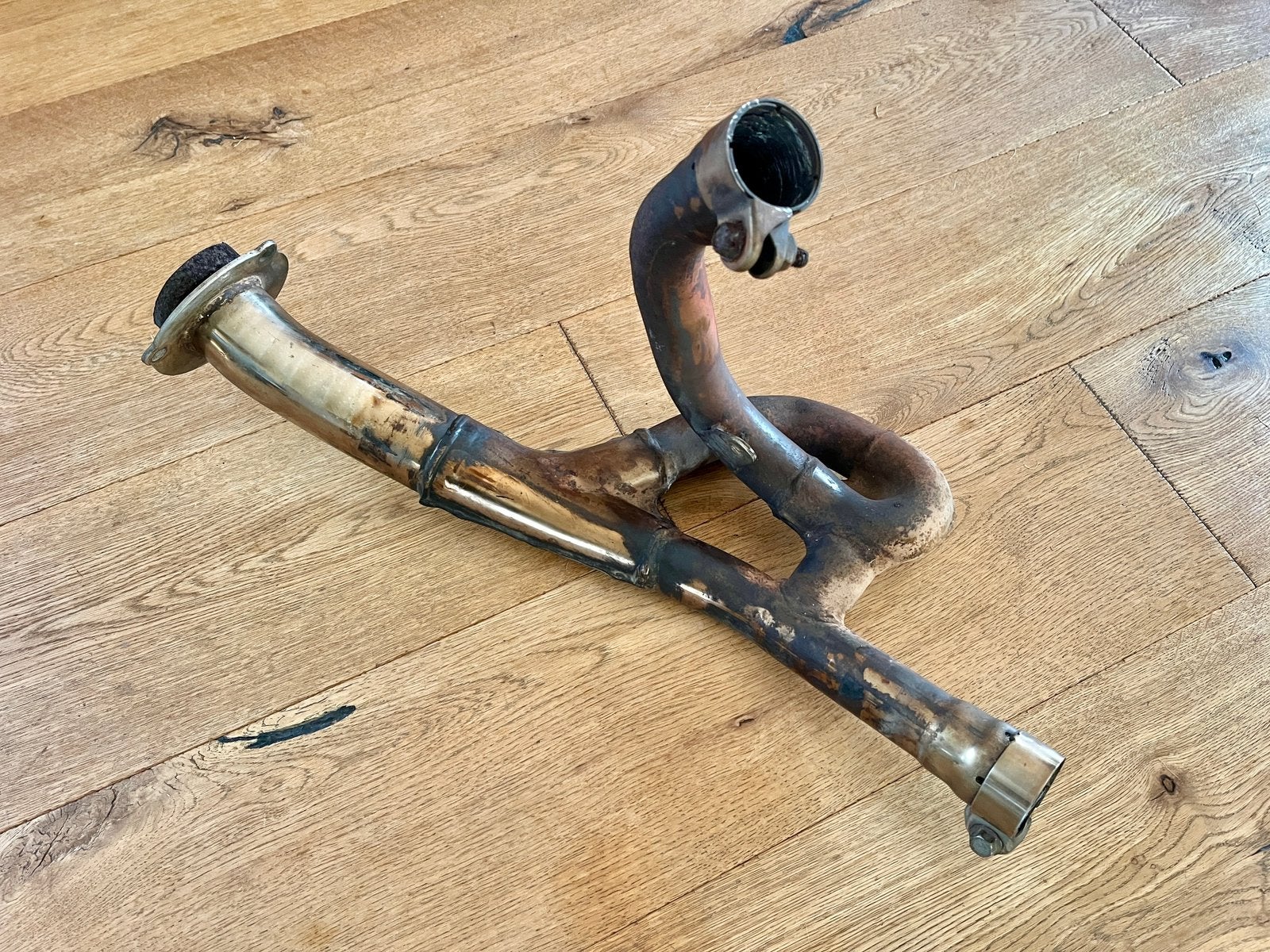 Hyosung GT 650 complete uitlaat bochtenset, Ophalen of Verzenden, Gebruikt