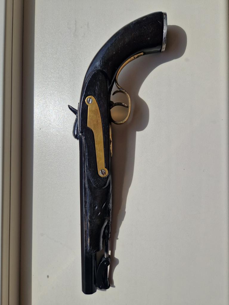 Antiek Percussie Pistool, Antiek en Kunst, Ophalen of Verzenden