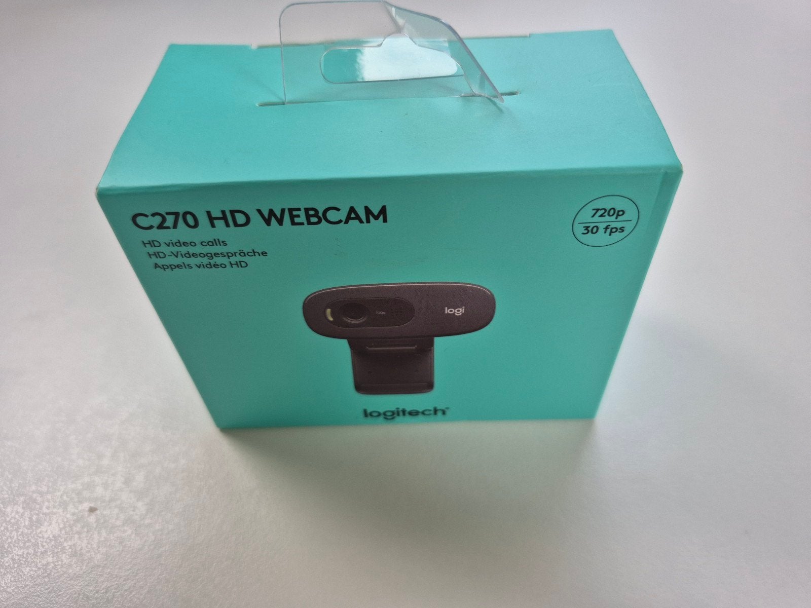 Logitech C270 HD Webcam - Ideaal voor videobellen, Computers en Software, Webcams, Logitech, Nieuw, Ophalen of Verzenden, Monitorclip