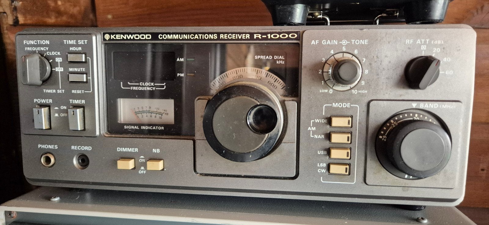 Kenwood R-1000 Communicatie Ontvanger met SP-23 Speaker, Ophalen of Verzenden, Gebruikt, Wereldontvanger