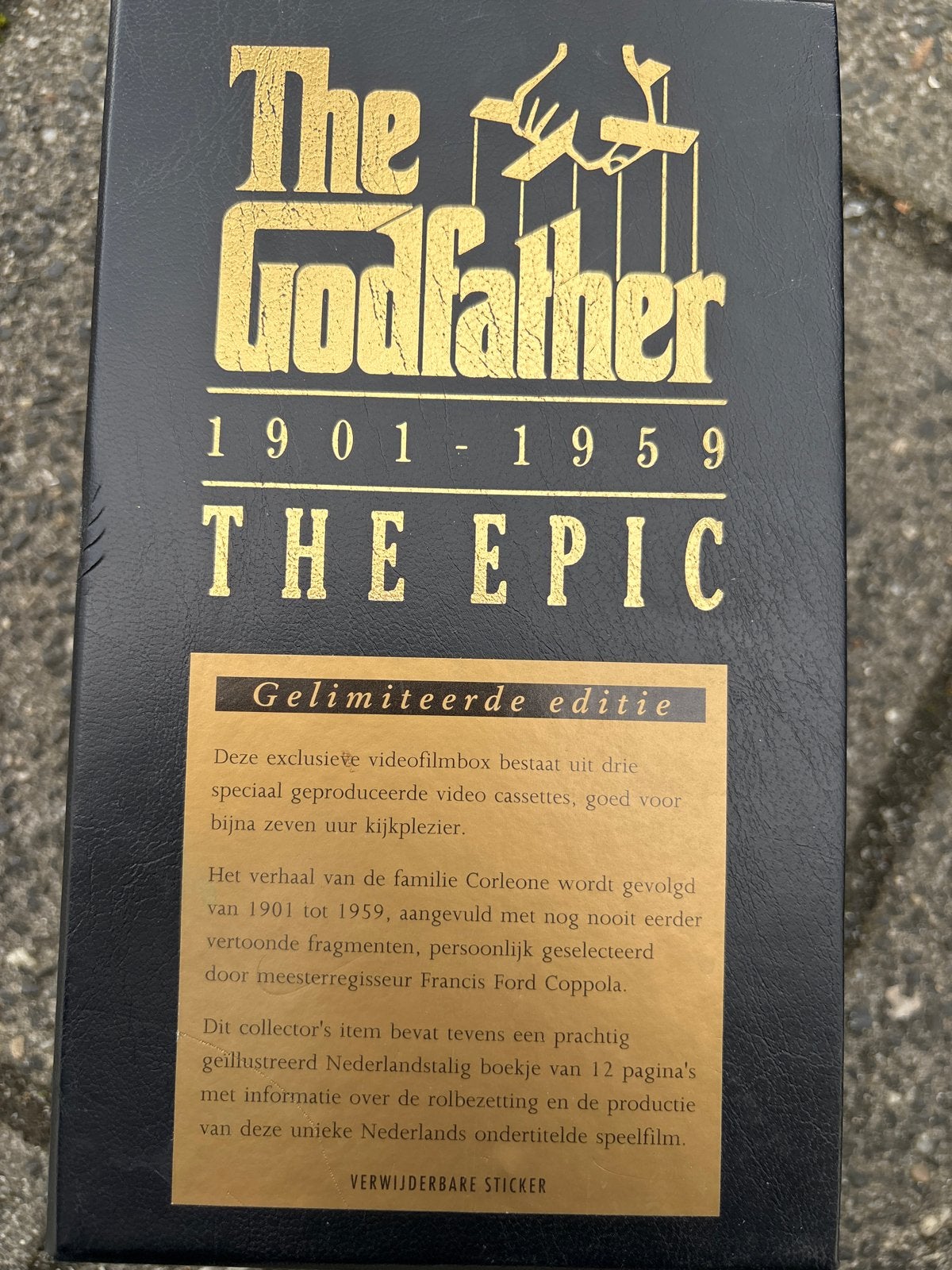 The Godfather: The Epic - Gelimiteerde VHS Boxset, Boxset, Vanaf 16 jaar, Drama, Ophalen of Verzenden