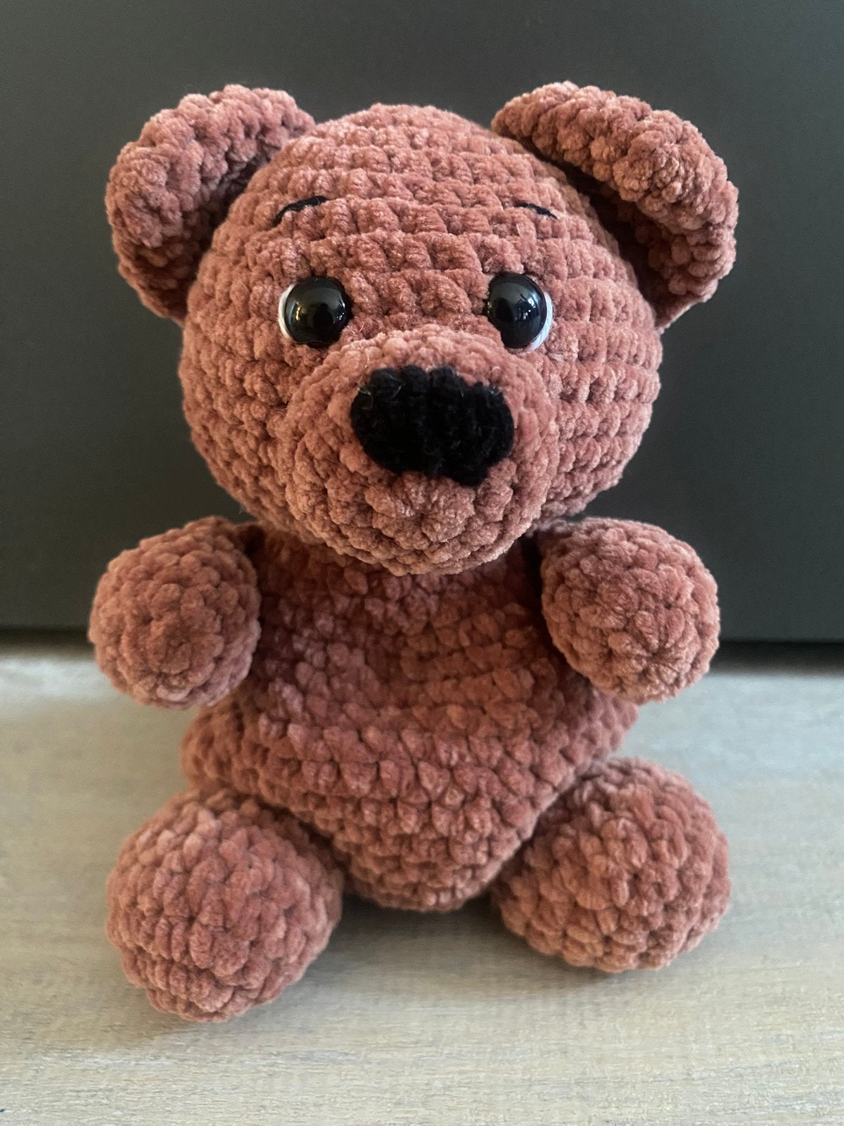 Gehaakte fluppie beertje, Handmade, Ophalen of Verzenden, Zo goed als nieuw, Overige typen