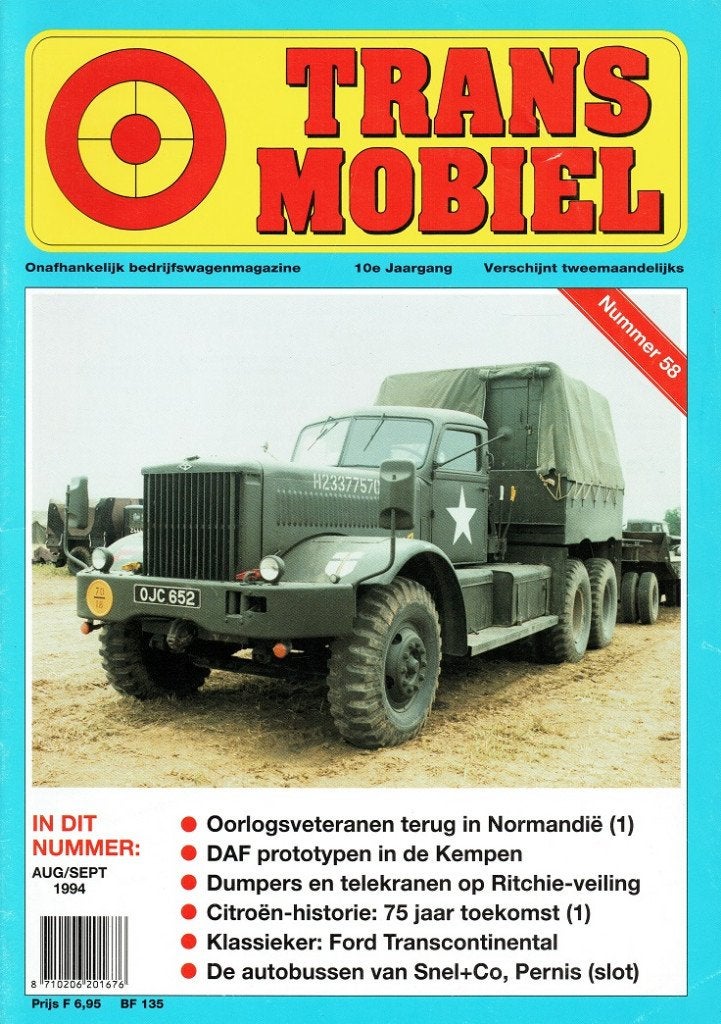 Transmobiel 1994 nr. 58, Boeken, Verzenden, Gelezen, Algemeen