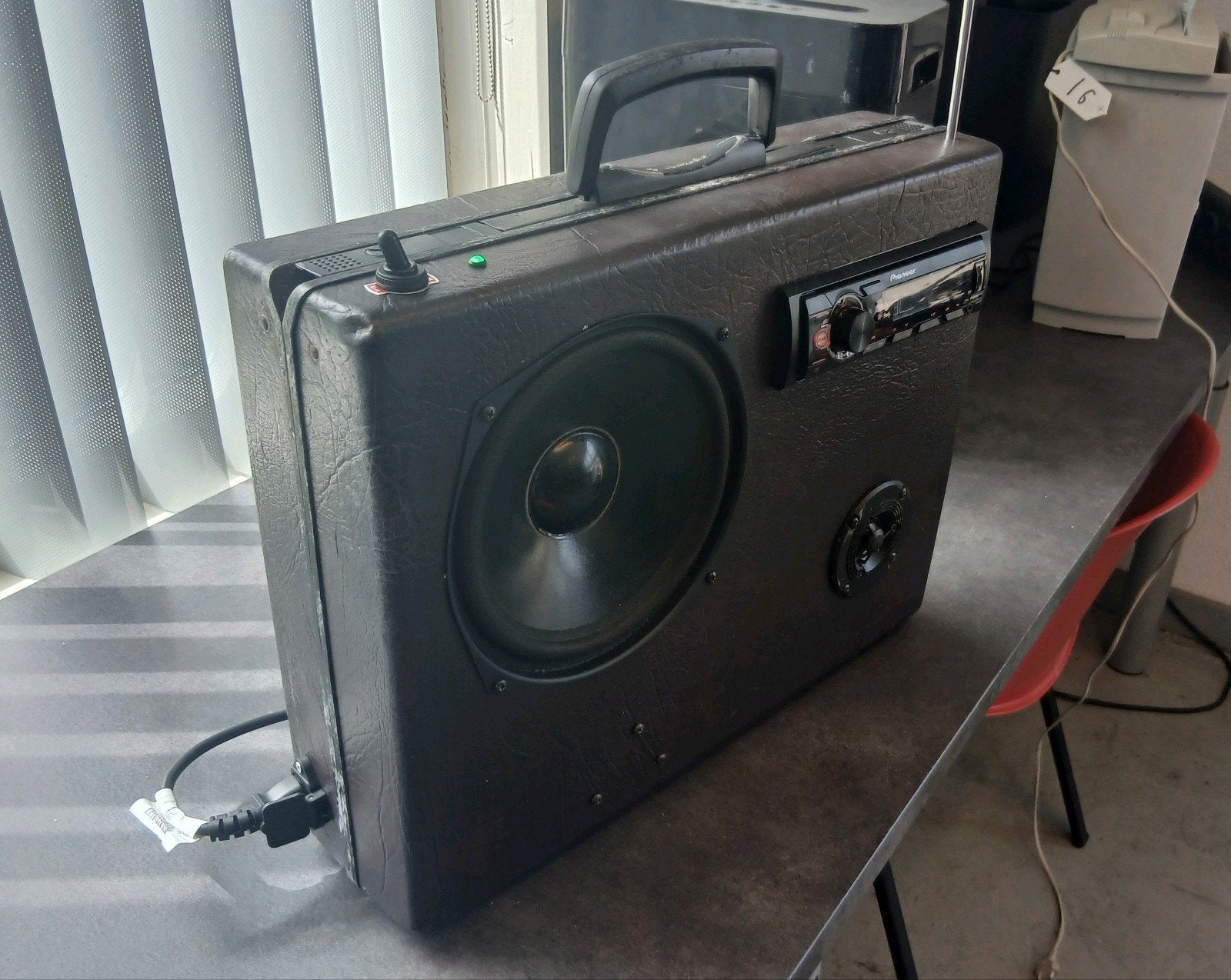 zelf gemaakte koffer radio stereo set, Ophalen of Verzenden, Overige merken