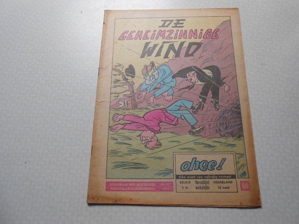Ohee 88 De geheimzinnige wind 1964., Boeken, Stripboeken, Eén stripboek, Ophalen of Verzenden, M. Tillieux, Gelezen