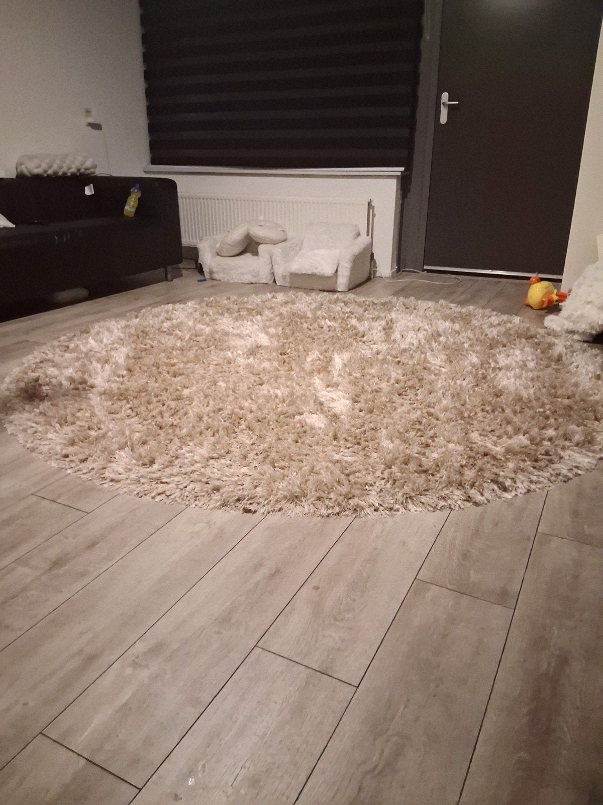 Richmond Vloerkleed Rond zo goed als nieuw!, Huis en Inrichting, Stoffering | Tapijten en Kleden, Ophalen, Beige, Rond, 200 cm of meer