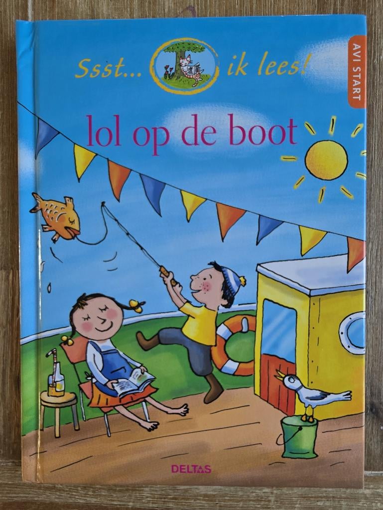 Lol op de boot - AVI Start - Groep 3 - Ssst ik lees, Ophalen of Verzenden, Zo goed als nieuw, Fictie algemeen
