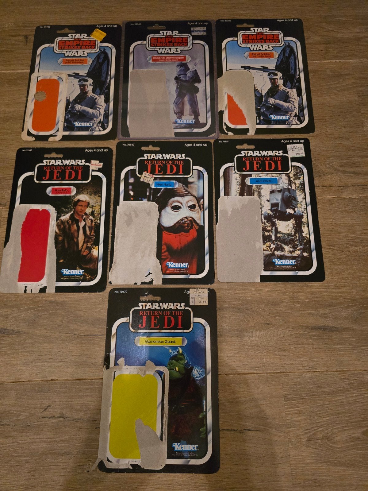 Star wars vintage Cardbacks 10€ per stuk, Verzamelen, Star Wars, Ophalen of Verzenden, Actiefiguurtje