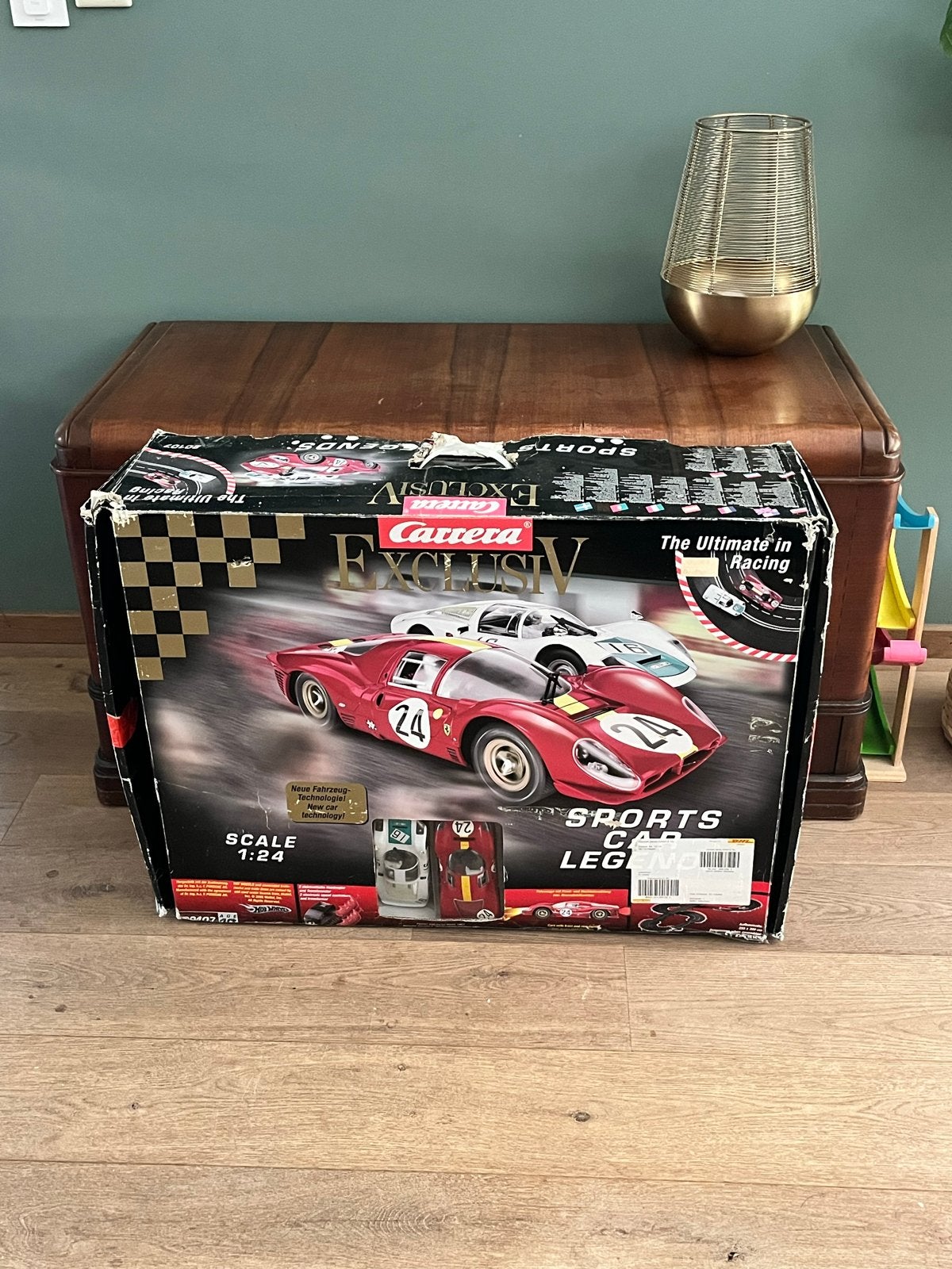 Carrera Exclusiv Racebaan Set 20107 - Ferrari & Porsche, Ophalen, Racebaan, Carrera, Zo goed als nieuw