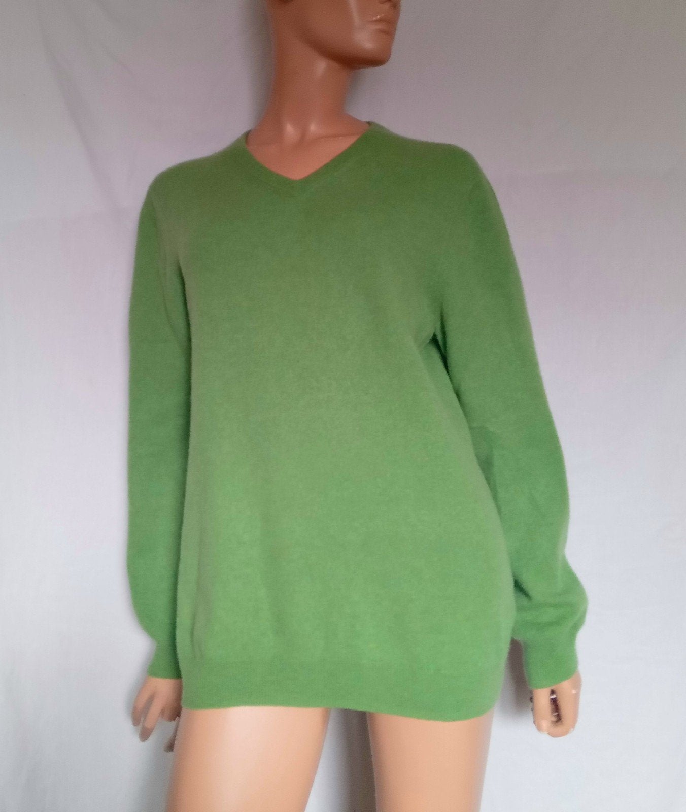 CHRISTIAN BERG CASHMERE Trui , Maat 42 - 44 ( XL ), Ophalen, Zo goed als nieuw, Maat 42/44 (L), Groen
