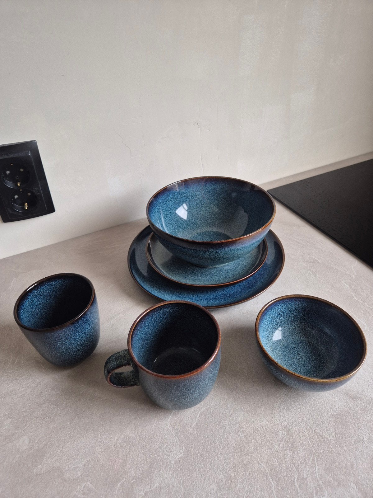 ikea servies blauw, Ophalen