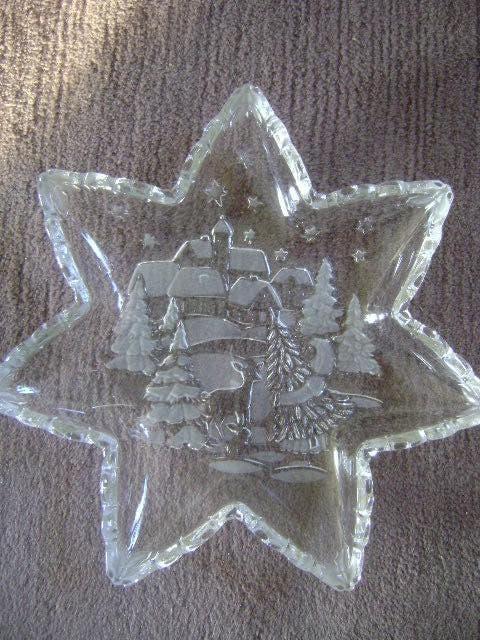 mooie kerst schaal ( nieuw) walther glas, Ophalen of Verzenden