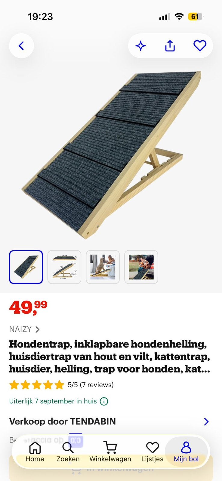 Hondentrap kattentrap honden loopplank brug, Ophalen of Verzenden, Nieuw