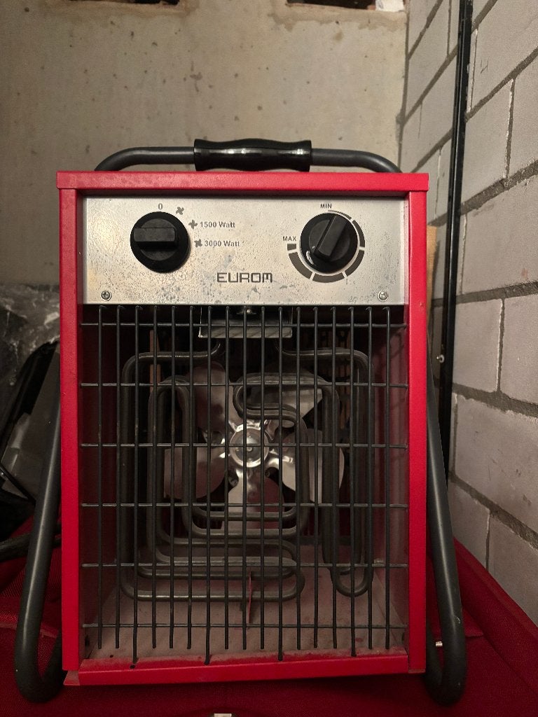 Eurom 3000W Electric Fan Heater, 30 tot 80 cm, Gebruikt, Kachel, Minder dan 60 cm