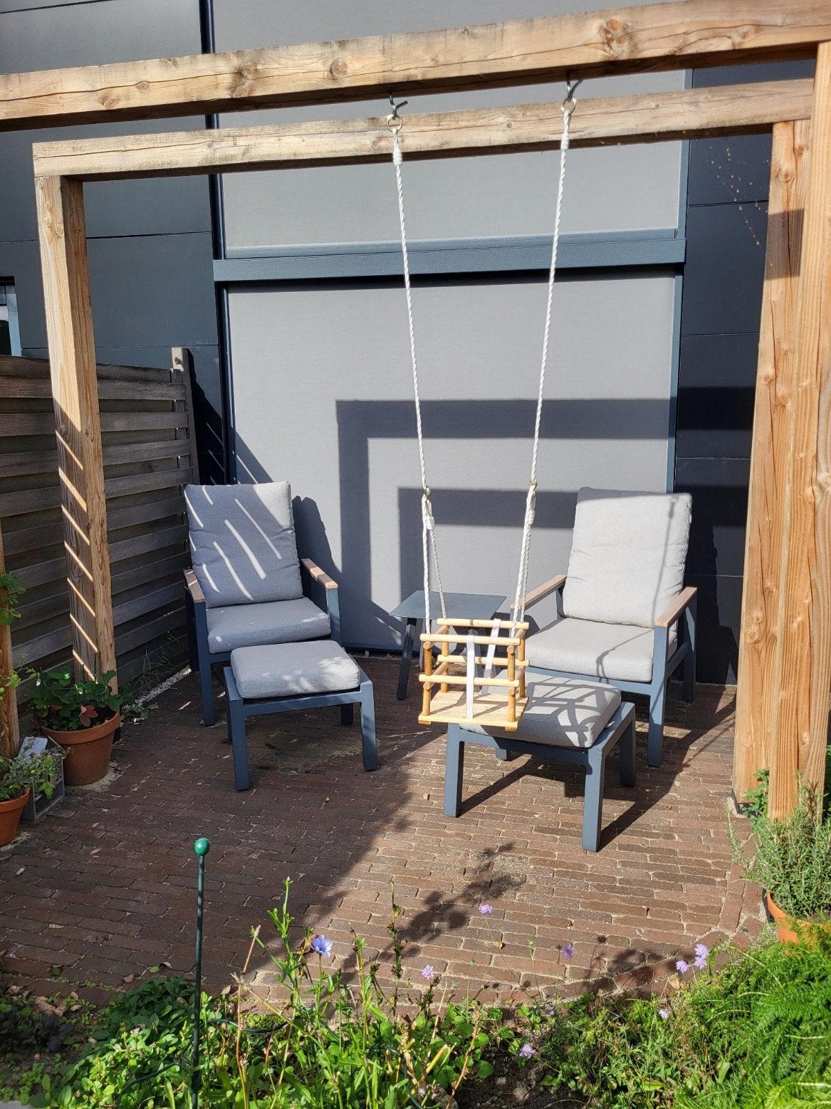 Tuinset verstelbaar 5-delig, Ophalen, Zo goed als nieuw, Tuinpaviljoen