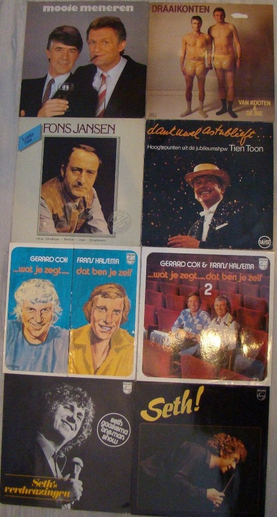 Vinyl set Humor 8 stuks Koot & Bie, Gaaikema, Fons Janssen, LP, Ophalen of Verzenden, Zo goed als nieuw, Inclusief binnenhoes