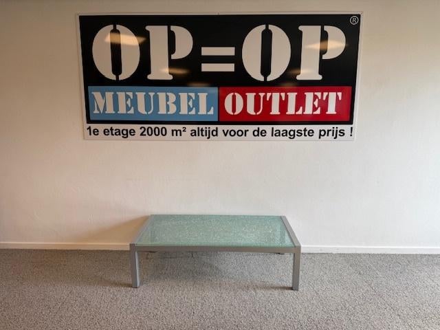 salontafel crashglas, Ophalen, Gebruikt, 100 tot 150 cm, Modern, retro, vintage, industrieel, landelijk, tijdloos