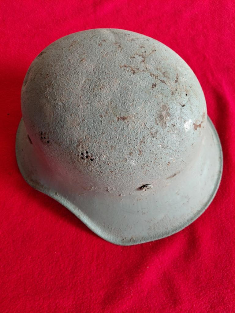 Originele Duitse WO2 helm (Stahlhelm M40), Verzamelen, Ophalen of Verzenden, Landmacht, Duitsland, Helm of Baret