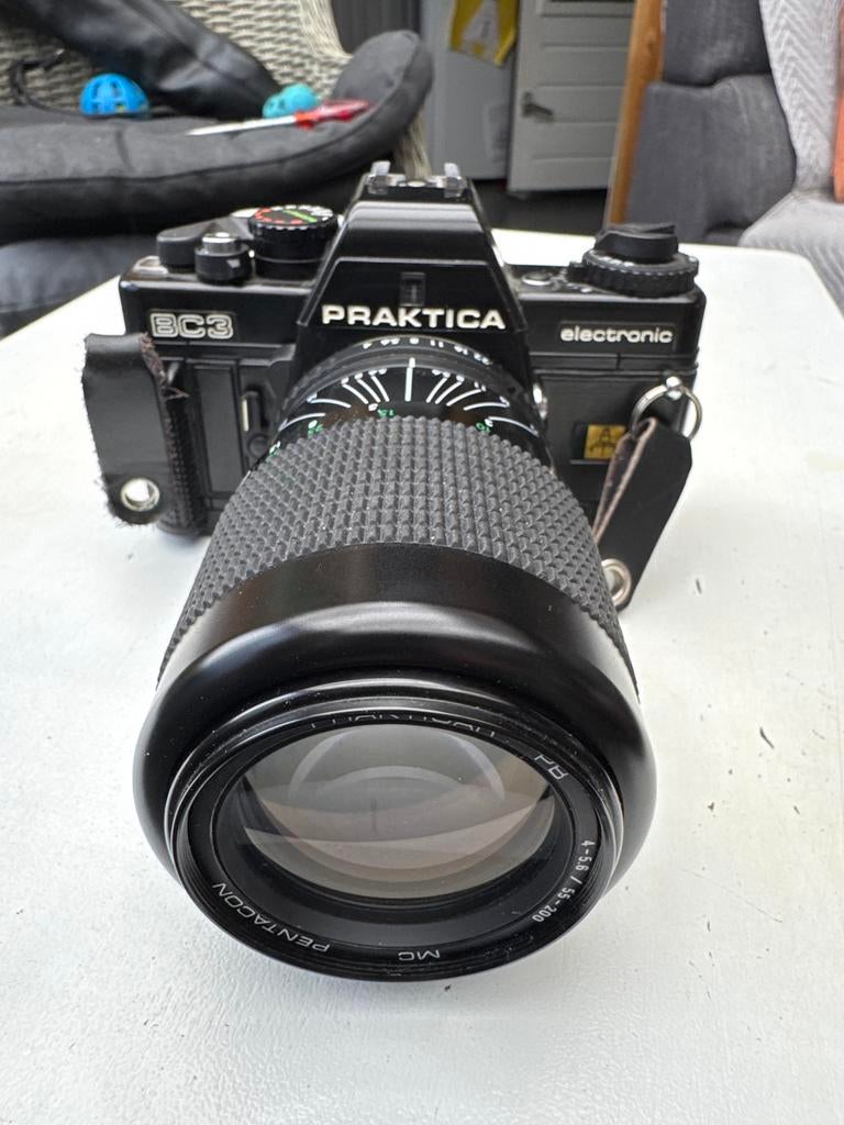Praktica BC3 Electronic Spiegelreflexcamera met flitser, Ophalen of Verzenden, Gebruikt, Spiegelreflex, Overige Merken