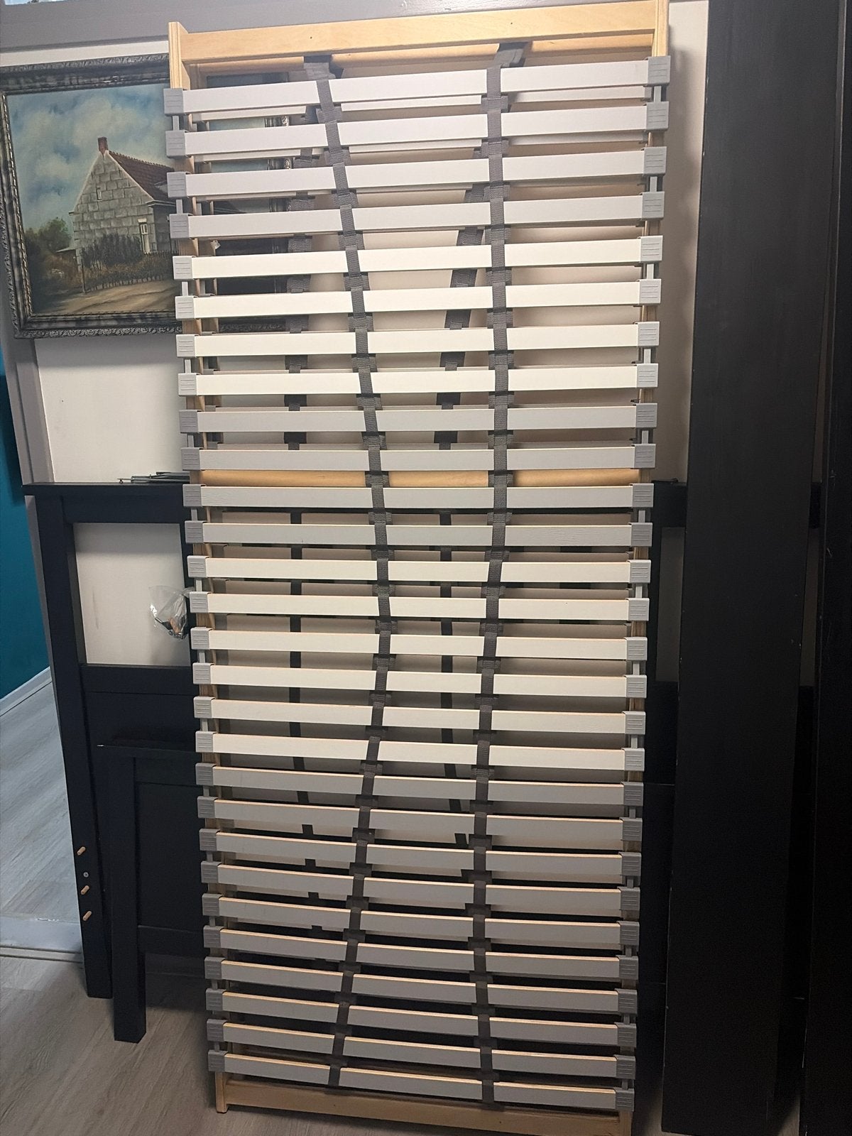 2x Lattenbodem 90x200 cm - Zo goed als nieuw, Ophalen, 90 cm, Bruin, Tweepersoons