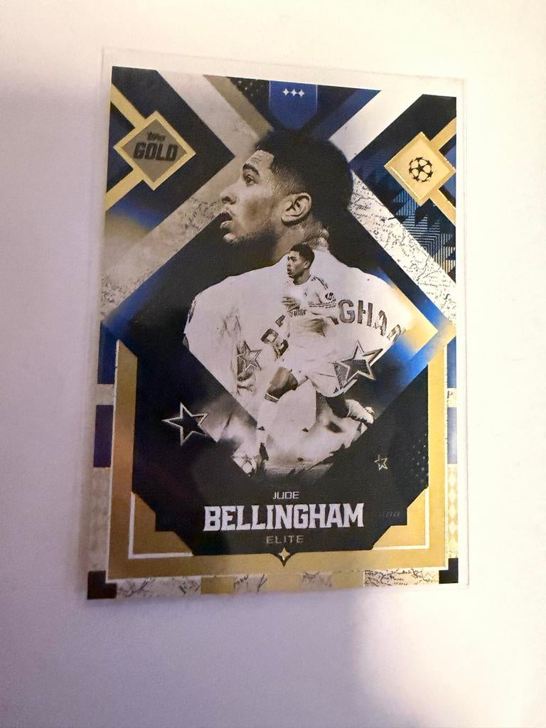 Topps UCC Gold Bellingham Elite Base Voetbalkaart, Ophalen of Verzenden, Zo goed als nieuw