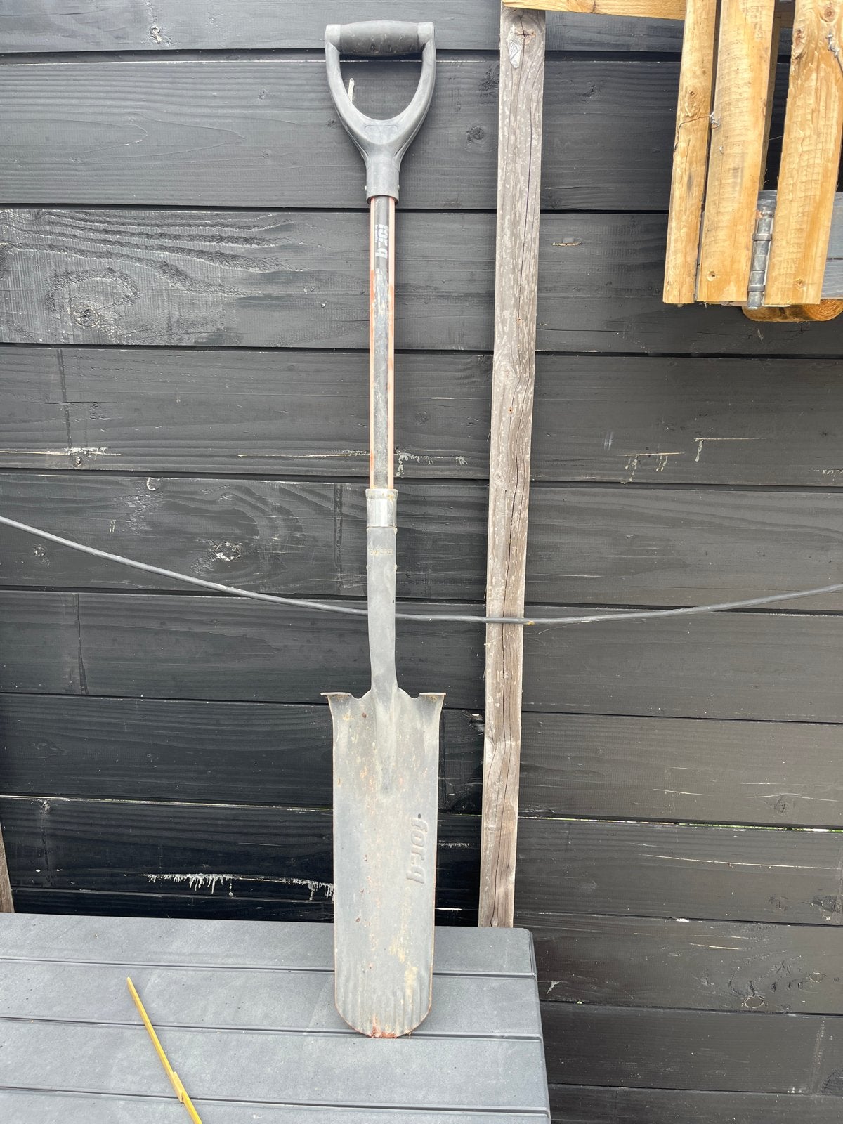 For-q spade voor drainage of smalle stroken, Tuin en Terras, Ophalen, Gebruikt, Spade