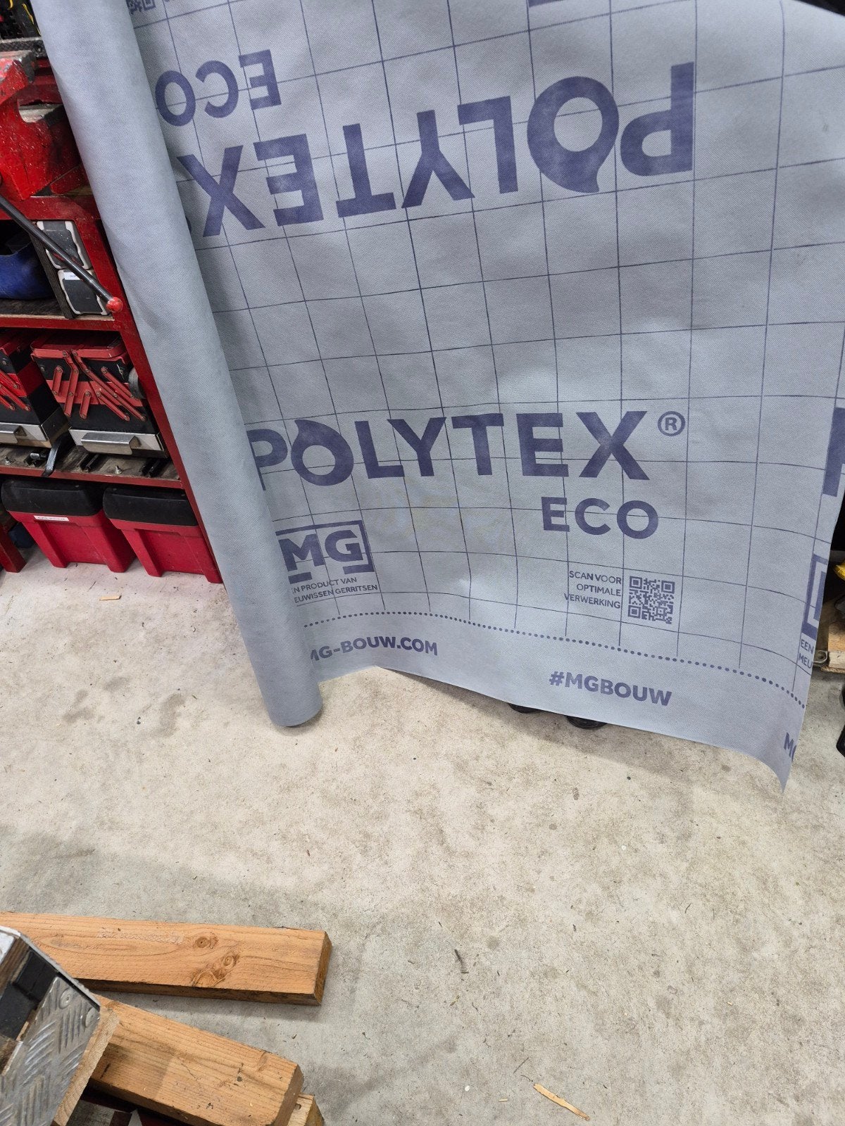 Polytex damp-open waterafstotende folie, Doe-het-zelf en Verbouw, Ophalen, Nieuw, 15 m² of meer, Folie