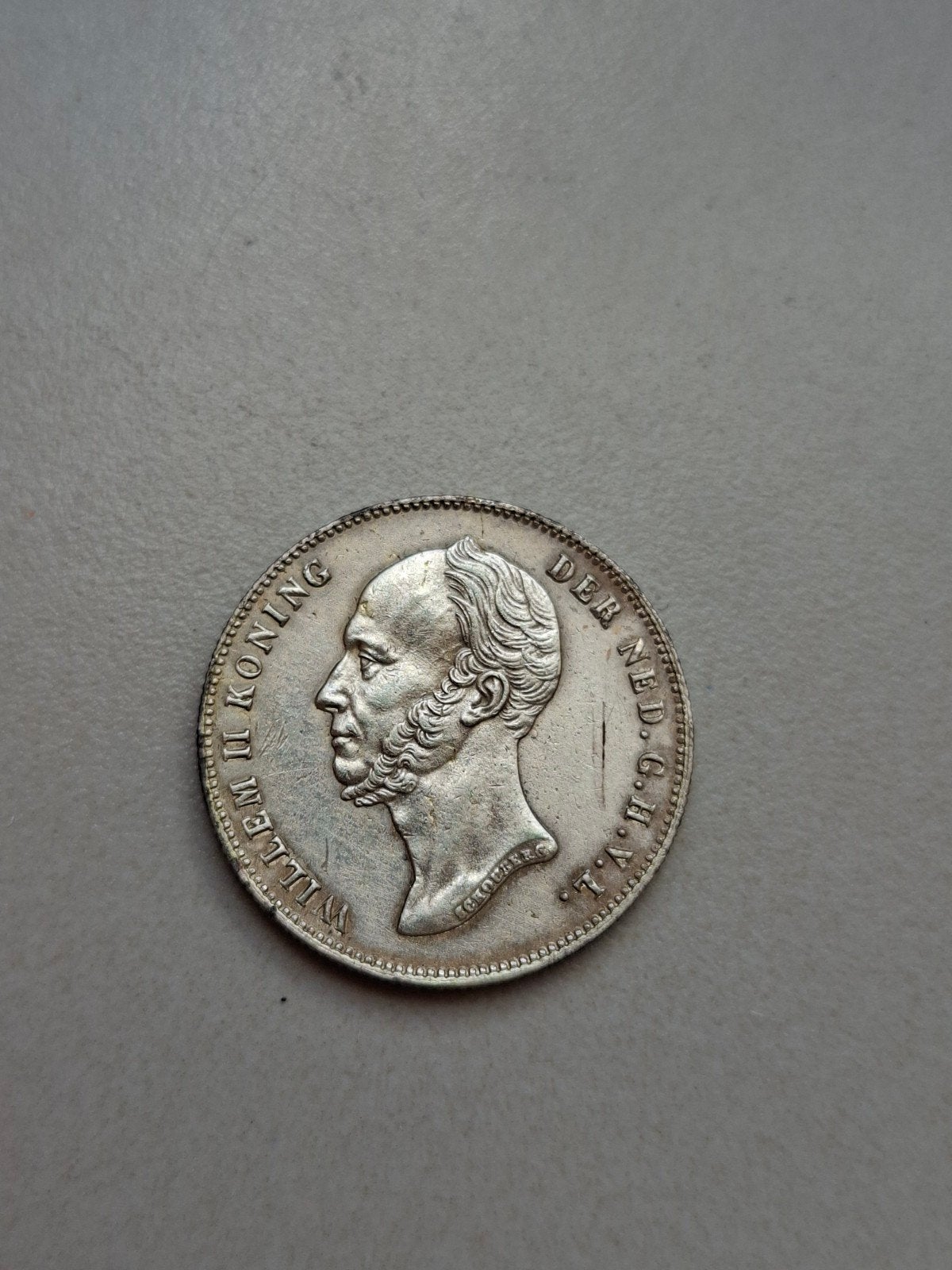 1/2 gulden 1848 willem 2, Postzegels en Munten, Munten | Nederland, ½ gulden, Zilver, Ophalen of Verzenden, Losse munt