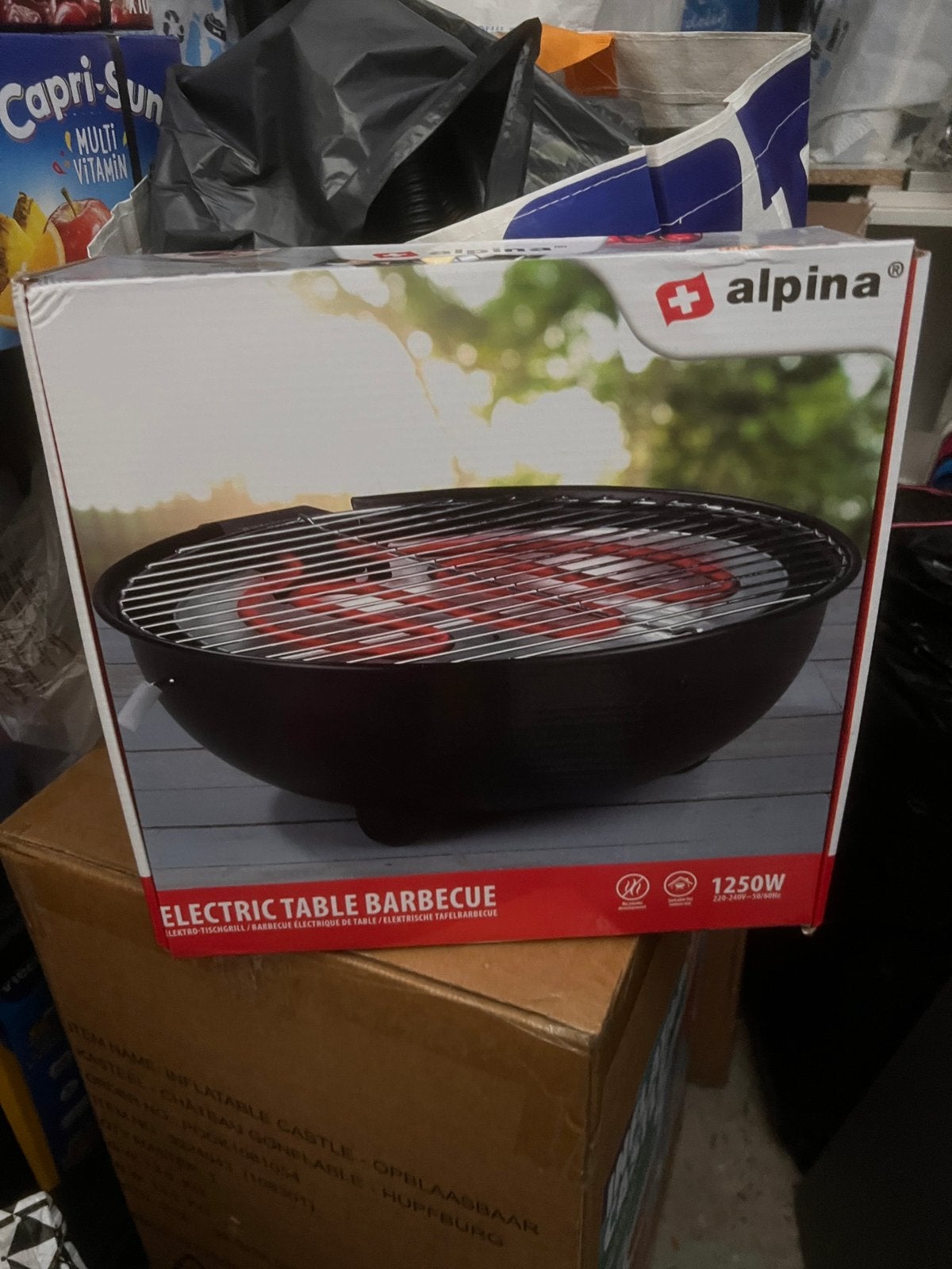 Alpina tafel bbq, Ophalen, Nieuw