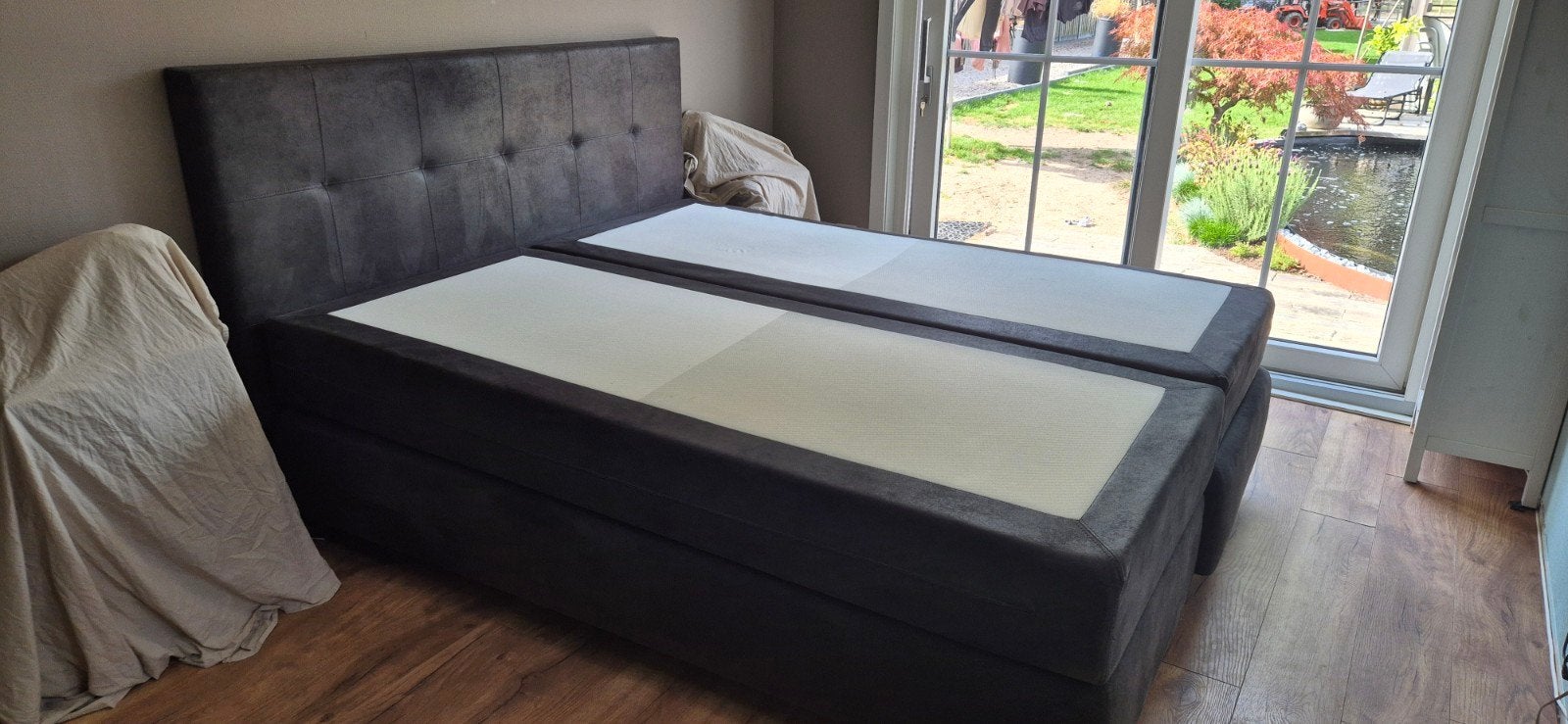 zgan luxe boxspring swiss sense 180 210cm, Ophalen, 210 cm, Tweepersoons, Zo goed als nieuw