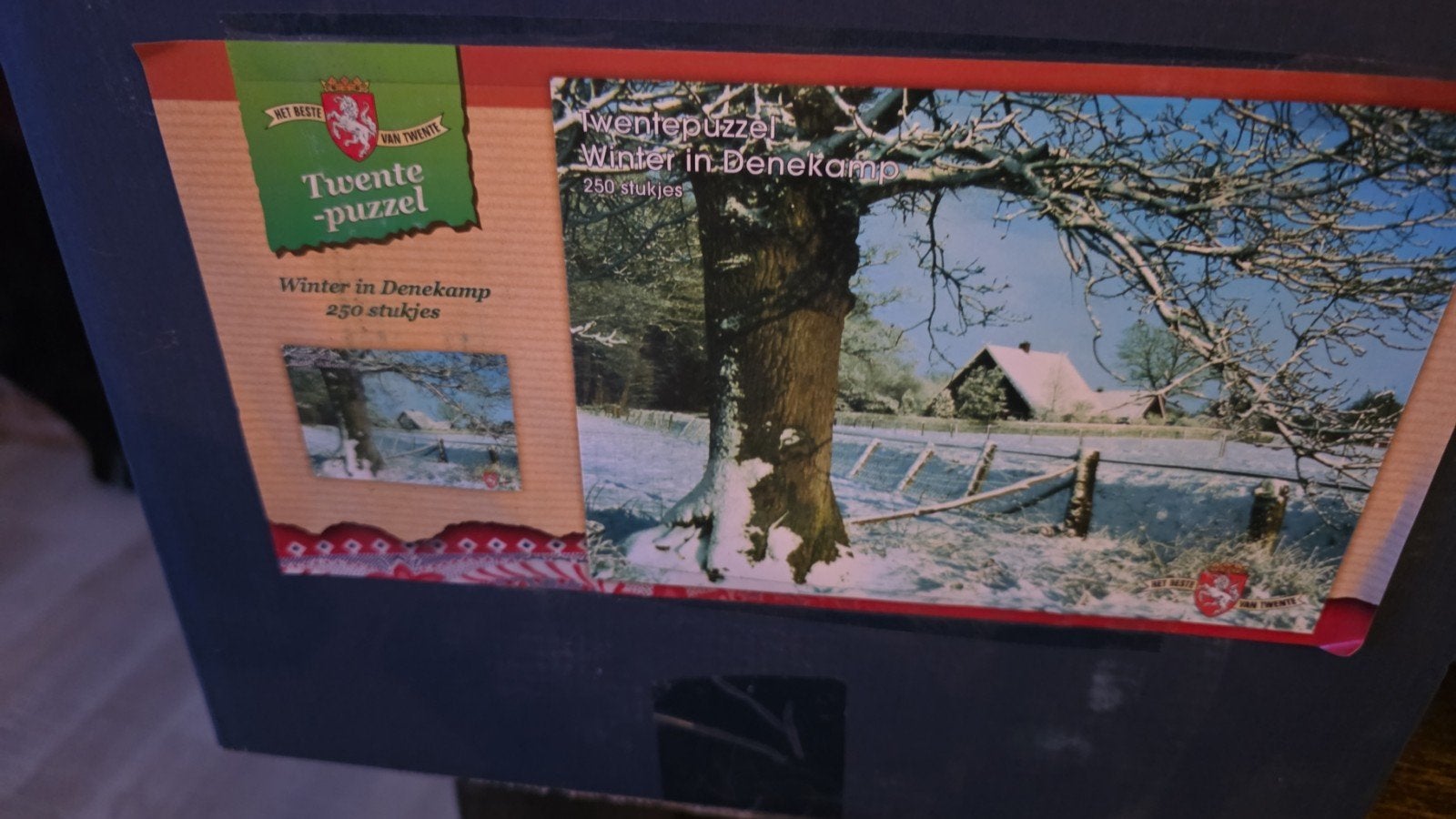 Twente Puzzel Winter in Denekamp 250 stukjes, Ophalen of Verzenden, Minder dan 500 stukjes, Gebruikt, Legpuzzel