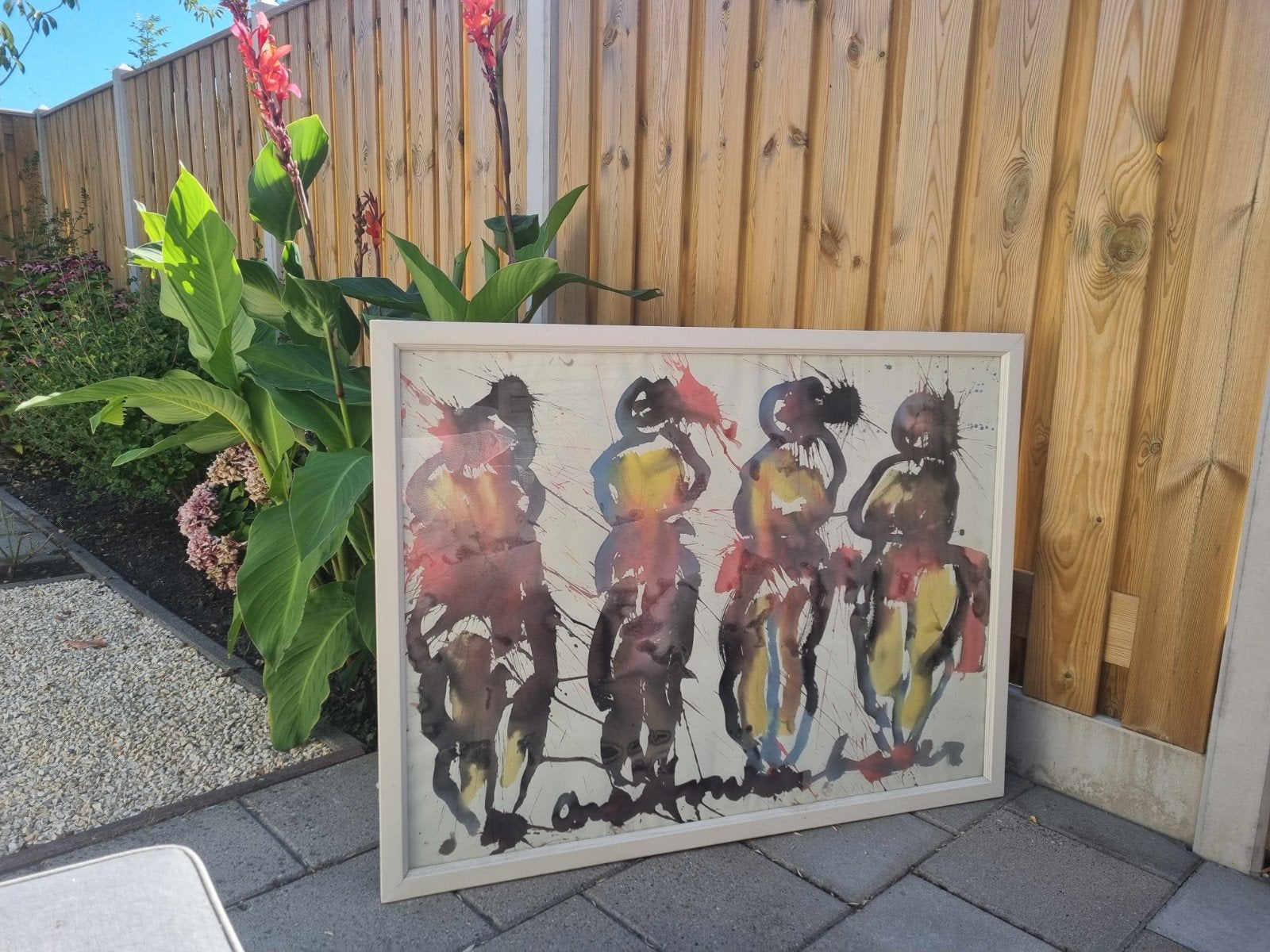 Te koop schilderij van Anton Heyboer de 4 vrouwen, 86x113cm., Ophalen