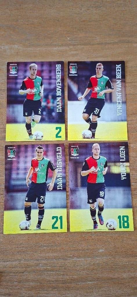 Spelerskaart; 4x NEC Nijmegen, Ophalen of Verzenden, Nieuw, Overige binnenlandse clubs, Spelerskaart