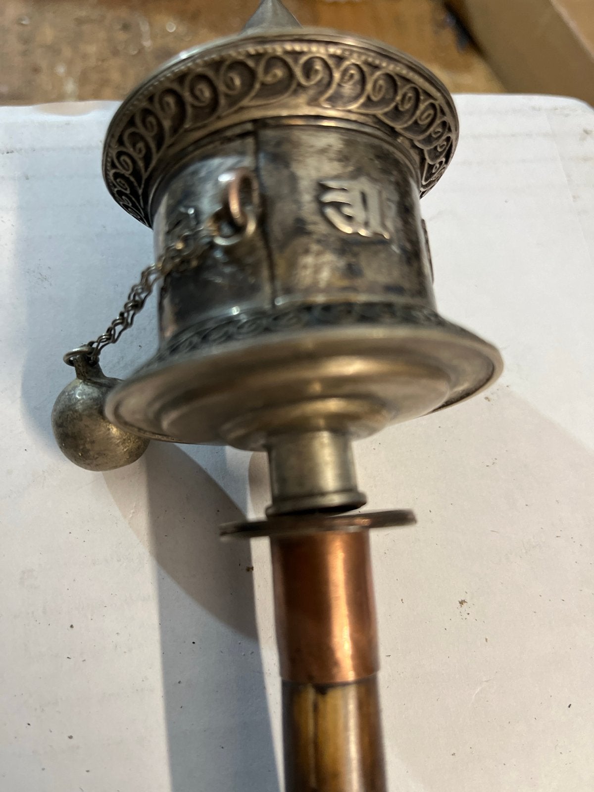 Antieke Tibetaanse Gebedsrol - Handgemaakt, Antiek en Kunst, Ophalen of Verzenden