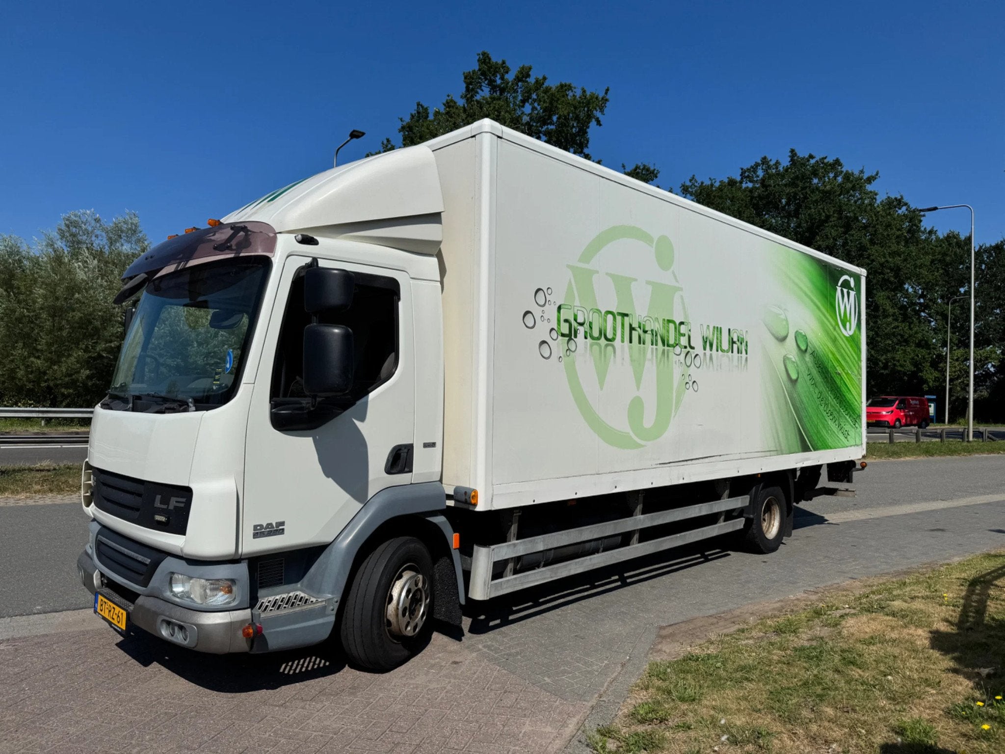 DAF LF 45 Bakwagen 6 Cilinder Euro 5 (bj 2008), Auto's, Euro 5, Achterwielaandrijving, Wit, Origineel Nederlands
