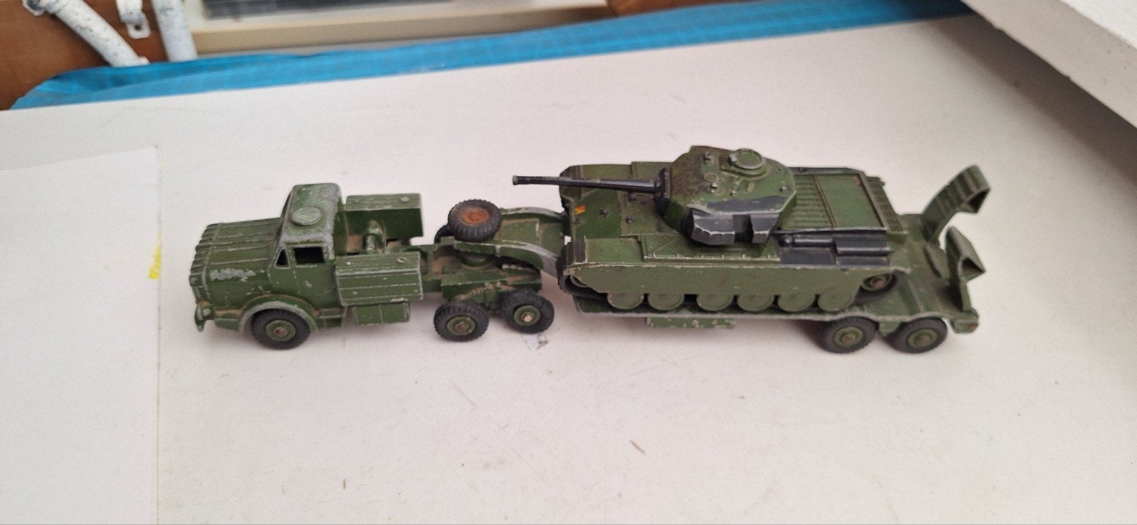 Dinky Toys Tank Transporter met Centurion Tank, Ophalen of Verzenden, Gebruikt